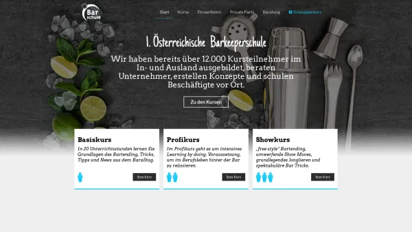 Website Screenshot: Christian 1. Österreichische Barkeeperschule - 1. österreichische Barkeeperschule - Date: 2023-06-22 12:13:12