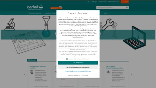 Website Screenshot: BARTELT Gesellschaft m. b. H. - Startseite - Bartelt: Onlineshop für Laborbedarf – Graz, Steiermark, Österreich - Date: 2023-06-15 16:02:34