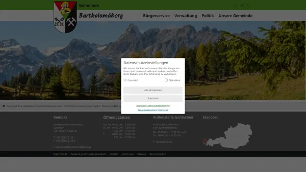 Website Screenshot: Bartholomäberg Die 3 Zauberhaften - Bartholomäberg - Startseite - Date: 2023-06-22 12:13:12