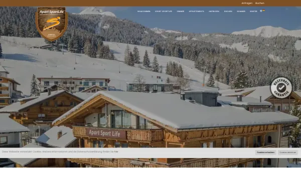 Website Screenshot: Bartlhof Lermoos Bauernhof/Pension Tirol Zugspitze Urlaub Berge Pferde Skifahr - Willkommen - Apart SportLife Lermoos - Date: 2023-06-22 12:13:12