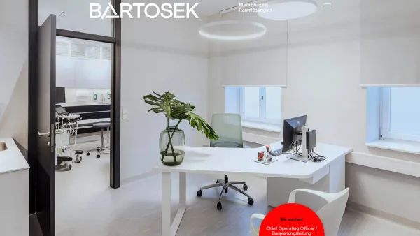 Website Screenshot: Bartosek GmbH - BARTOSEK - Experte für Medizinalbau im Gesundheitswesen - Date: 2023-06-22 12:13:12