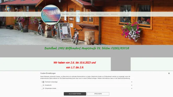Website Screenshot: BASTELLAND - Bastelland, 2462 Wilfleinsdorf, Hauptstaße 79, Niederösterreich - Startseite - Date: 2023-06-15 16:02:34