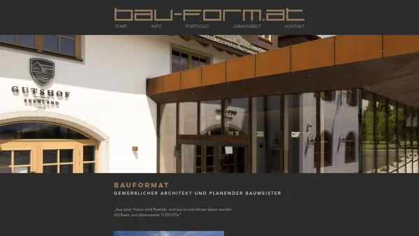Website Screenshot: Bauformat Planungs GmbH - START | Bauformat - Date: 2023-06-22 15:07:48