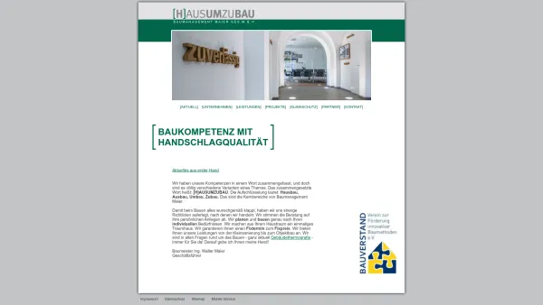 Website Screenshot: Baumanagement Maier Ges.m.b.H. - Baukompetenz mit Handschlagqualität - HausUmZuBau - Date: 2023-06-22 15:07:48
