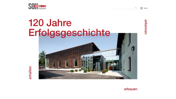 Website Screenshot: Schmid Bauunternehmung-Holzbau GmbH - Hochbau, Holzbau und Dachbau - Schmid Baugruppe - Date: 2023-06-14 10:47:08