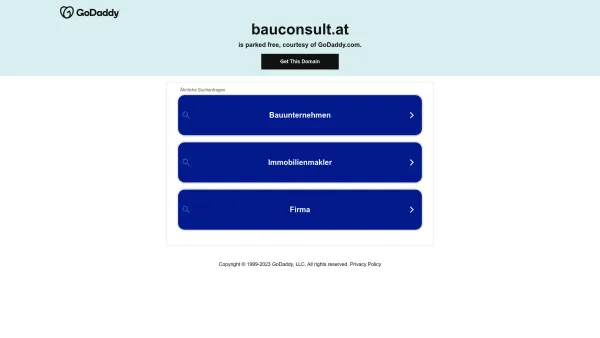 Website Screenshot: Bauconsult Immobilien Service GmbH - Date: 2023-06-22 15:07:48