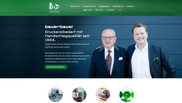 Website Screenshot: bauer + bauer Druckereibedarf GmbH - bauer+bauer International | Druckereibedarf - Date: 2023-06-22 15:07:48