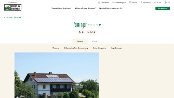 Website Screenshot: bauernhof.at - Penninger in St. Martin, Innviertel-Hausruckwald - Date: 2023-06-22 15:06:15