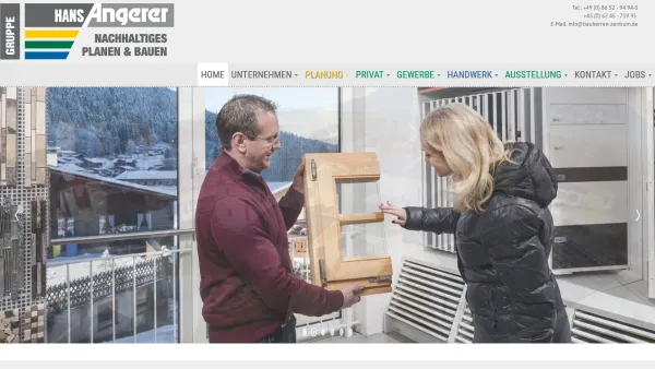 Website Screenshot: Bauherren-Zentrum Angerer Berchtesgaden - Hans Angerer Unternehmensgruppe - Experte für nachhaltiges Planen und Bauen im Berchtesgadener und Salzburger Land - Date: 2023-06-22 15:06:15