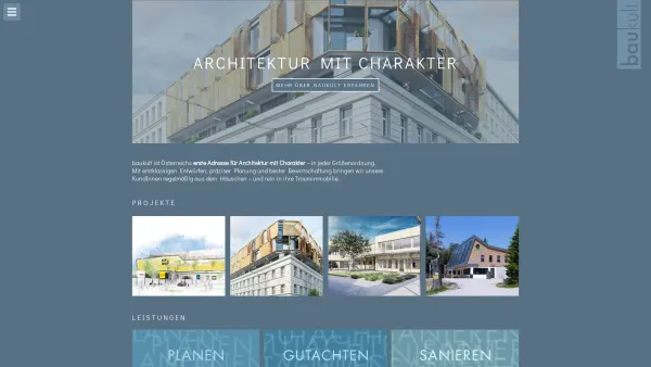 Website Screenshot: baukult ZT GmbH - Baukult Architekten Wien, Dachbodenausbau Spezialisten - Date: 2023-06-22 15:08:02