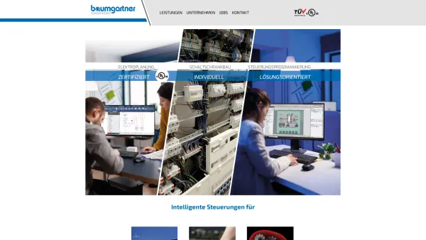 Website Screenshot: ELEKTRO Karl Baumgartner Gesellschaft m.b.H. Co. Herzlichbei Baumgartner - Baumgartner Automation » intelligente Anlagensteuerungen und Maschinenbau - Date: 2023-06-22 15:08:02