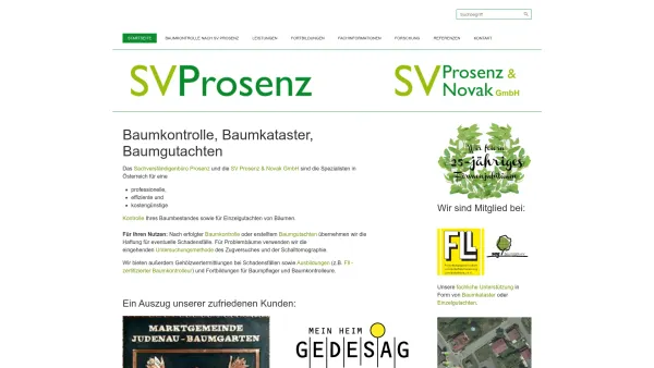 Website Screenshot: Baumpflege Andreas Startseite - Sachverständigenbüro für Baumkontrolle und Baumgutachten - Date: 2023-06-22 15:08:02