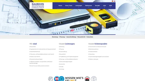 Website Screenshot: BAUMANN Ingenieur Consulting GmbH - BAUMANN Ingenieur-Consulting GmbH – Baumann - Date: 2023-06-22 15:08:02