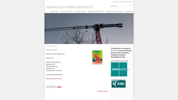 Website Screenshot: Baumeister Dorner Mandl - Baumeister in Oberösterreich - Date: 2023-06-15 16:02:34