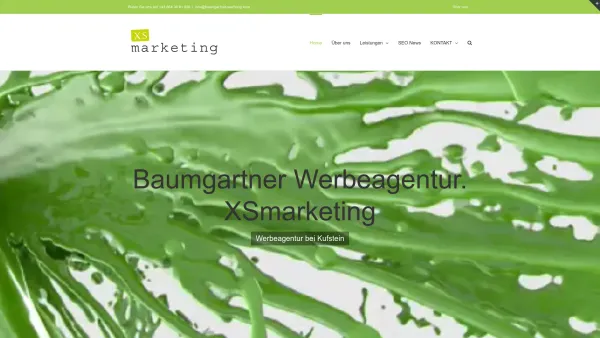 Website Screenshot: Werbeagentur Baumgartner - WERBEAGENTUR BAUMGARTNER KUFSTEIN TIROL - Date: 2023-06-22 12:13:13