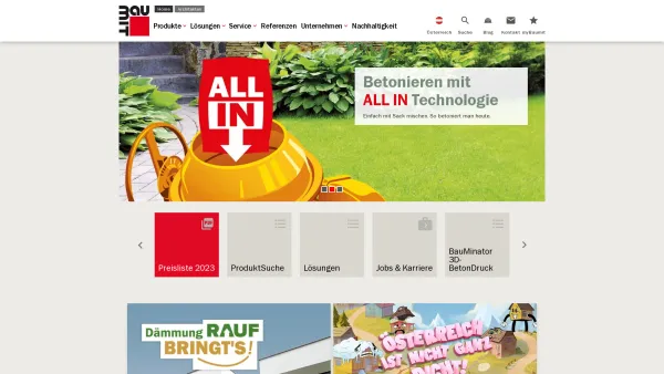 Website Screenshot: Baumit Weiterleitung - Baumit GmbH - Fassaden - Putze - Estriche | Baumit.at - Date: 2023-06-22 12:13:13