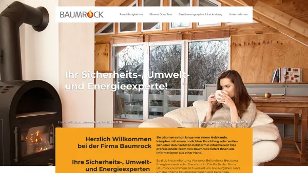 Website Screenshot: Rauchfangkehrermeister - Baumrock - Startseite - der Rauchfangkehrermeister Herbert Baumrock - Date: 2023-06-14 10:47:08