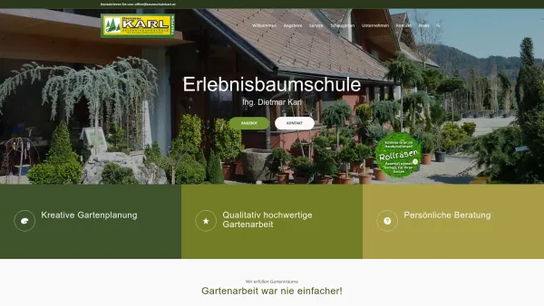 Website Screenshot: Erlebnisbaumschule, Garten und Landschaftsbau Ing. Dietmar Karl - Erlebnisbaumschule › Baumschule Karl - Date: 2023-06-22 12:13:13