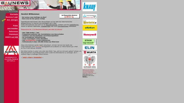 Website Screenshot: baunachrichten.at - Bauvorhaben in Österreich - Bauzeitung - Baunachrichten - Bauprojekte - Bauadressen - Baunews - Date: 2023-06-15 16:02:34