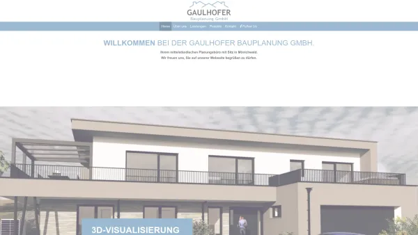 Website Screenshot: Planungsbüro Reichenbäck - Gaulhofer Bauplanung GmbH - Date: 2023-06-14 10:38:58