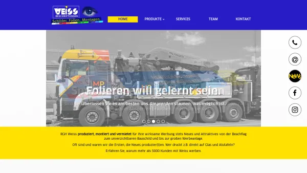 Website Screenshot: RGH Weiss KEG - Startseite | Beschriftungen und Bauschilder – RGH Weiß KG – Bauschild.at - Date: 2023-06-15 16:02:34