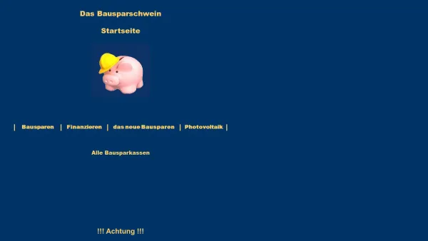 Website Screenshot: Das Bausparschwein - Date: 2023-06-22 12:13:13