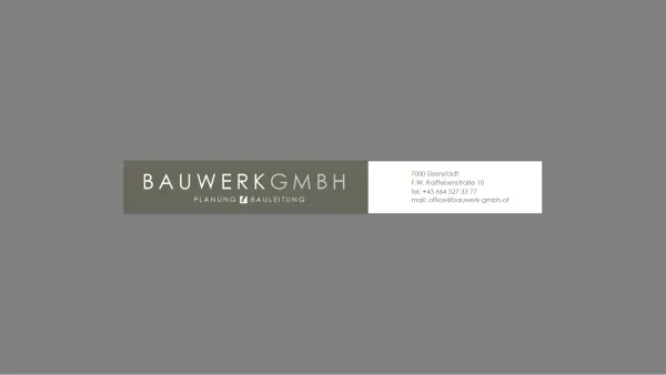 Website Screenshot: Bauwerk GmbH Planungs & Bauleitungsbüro Erdwärme Energiepfähle - www.bauwerk-gmbh.at - Date: 2023-06-14 10:38:58