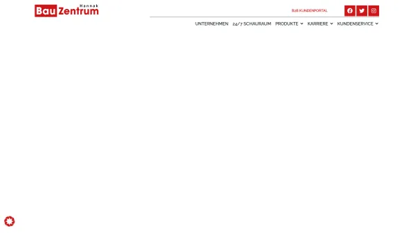 Website Screenshot:  - BauZentrum Hannak GmbH - Bauzentrum Hannak - Date: 2023-06-14 10:47:08
