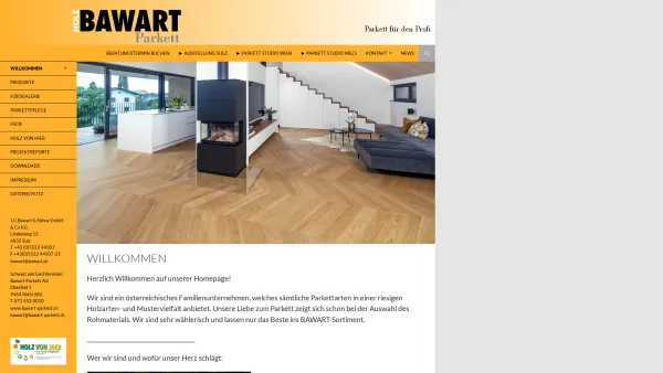 Website Screenshot: J.C.Bawart & Söhne GmbH & Co - J.C.Bawart & Söhne GmbH & Co KG | Parkett für den Profi - Date: 2023-06-22 12:13:13