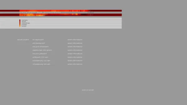 Website Screenshot: blei baumgartner gustav gilbert bb-arch architekt architekten architektur architekturbüro architekturentwurf design österreich aus - menueleiste - Date: 2023-06-22 15:00:10