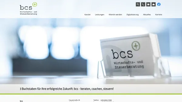 Website Screenshot: BCS Wirtschafts und Steuerberatungs GmbH - Startseite » bcs Wirtschafts- und Steuerberatungs GmbH - Date: 2023-06-15 16:02:34