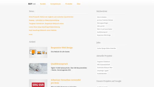 Website Screenshot: BDF-net Agentur für neue Medien Buchegger Denoth Feichtner NET - BDF-net Agentur für neue Medien - Date: 2023-06-22 15:00:10