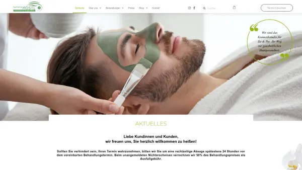 Website Screenshot: Beauty Wellness Tamara Möstl - Fachinstitut für Hautgesundheit - Kosmetik Studio - Linz - Urfahr - Date: 2023-06-23 11:57:18