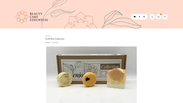 Website Screenshot: Beauty Care Edelweiss - SOAPline Collection | BEAUTY CARE EDELWEISS ® - Date: 2023-06-26 10:26:08