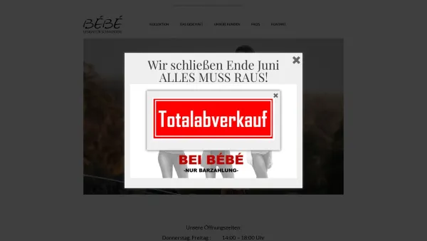 Website Screenshot: BÉBÉ Design für Schwangere - BEBE Umstandsmoden 1090 Wien - Date: 2023-06-22 15:00:11
