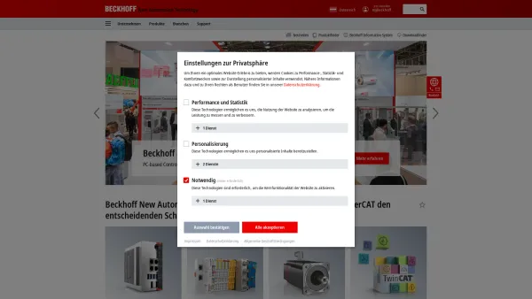 Website Screenshot: BECKHOFF New Automation Technology - Beckhoff | New Automation Technology | Beckhoff Österreich - Date: 2023-06-22 12:13:13
