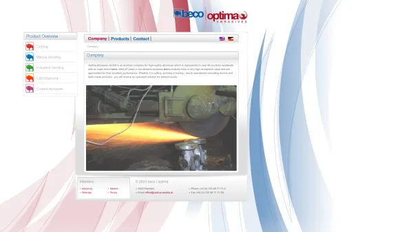 Website Screenshot: BECO Austria - Company - Englisch - Date: 2023-06-22 12:13:13