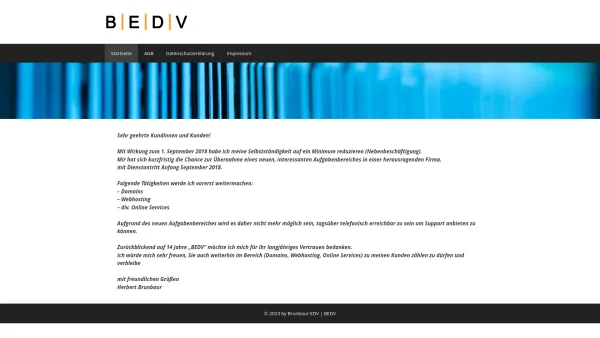 Website Screenshot: BEDV | Brunbaur EDV | ISP4YOU.AT - Startseite - Date: 2023-06-14 10:39:01