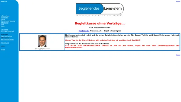 Website Screenshot: Begleitendes Lernsystem Österreich Der Nachhilfespezialist - Begleitendes Lernsystem - Österreich - Der Nachhilfespezialist - Date: 2023-06-22 12:13:13