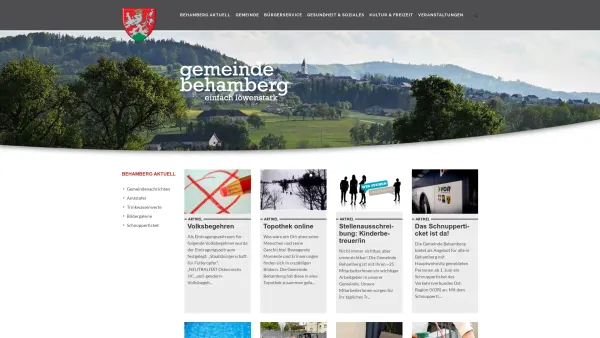 Website Screenshot: Gemeindeamt Gemeinde Behamberg - Behamberg Aktuell | Gemeinde Behamberg - Date: 2023-06-14 10:39:01