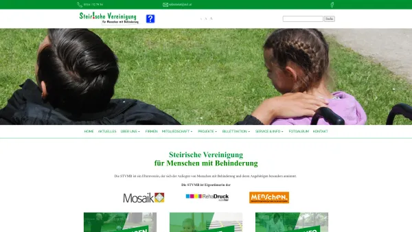 Website Screenshot: Verein Initiativ für behinderte Kinder und Jugendliche - Steirische Vereinigung für Menschen mit Behinderung - Date: 2023-06-22 12:13:13