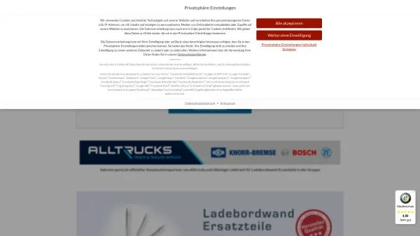 Website Screenshot: behrens euroLift - Ladebordwand Ersatzteile günstig kaufen ? LBW-Shop für LKW & Transporter - Date: 2023-06-15 16:02:34