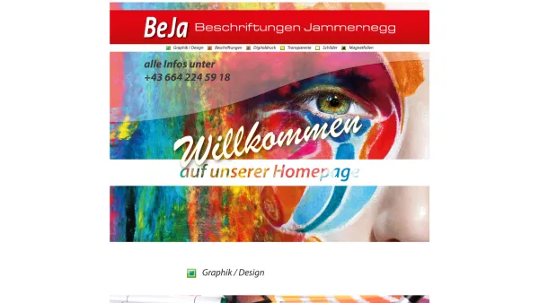 Website Screenshot: Toni Jammernegg Werbetechnik Handel =Beschriftungen Jammernegg=- - BeJa.at - Date: 2023-06-22 12:13:13
