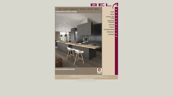 Website Screenshot: BELA Wohnkultur Planungsbüro f. Innenarchitektur & Tischlermeisterbetrieb - Home - Date: 2023-06-22 12:13:13