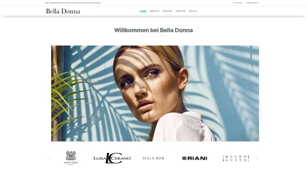 Website Screenshot: Boutique Bella Donna - Bella Donna Web - Date: 2023-06-22 12:13:13