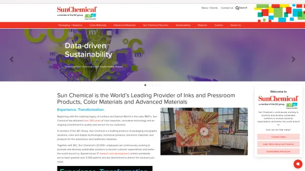 Website Screenshot: BENDA-LUTZ WERKE GmbH - Sun Chemical | Inks, Pigments & Advanced Materials - Date: 2023-06-22 12:13:13