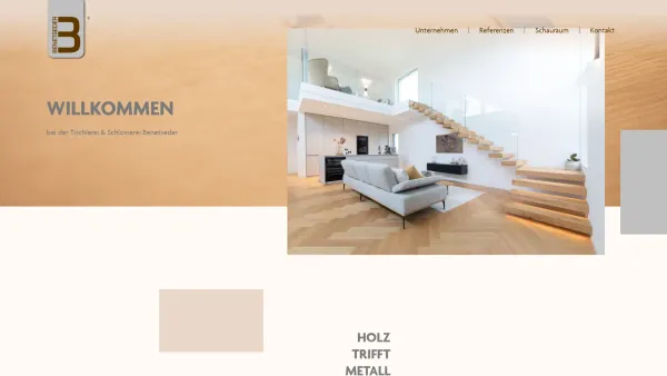 Website Screenshot: Benetseder GmbH Treppen Balkone Tischlerei Schlosserei - Benetseder GmbH - Treppen-Balkone-Möbel-Tischlerei-Schlosserei - Date: 2023-06-15 16:02:34