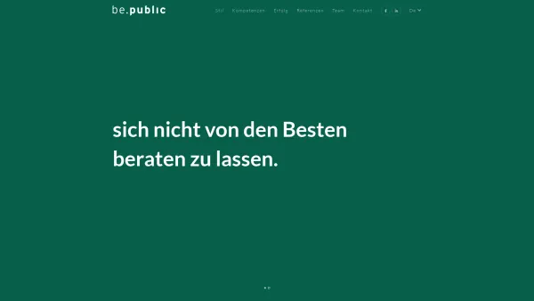 Website Screenshot: be.public Werbung Finanzkommunikation GmbH - be.public: be.public - Date: 2023-06-22 15:08:02