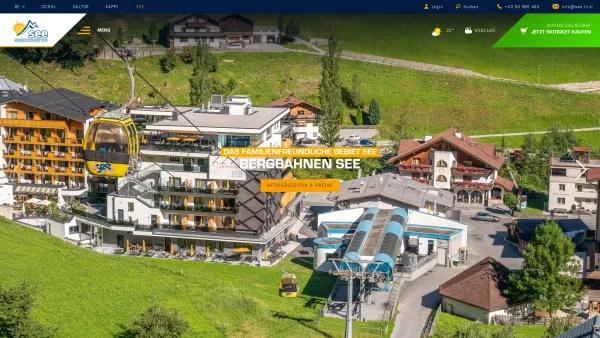 Website Screenshot: Bergbahnen See Skigebiet See - Bergbahnen See im Paznaun | see.at - Date: 2023-06-14 10:39:01