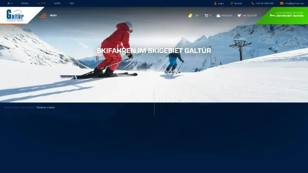 Website Screenshot: Bergbahnen Silvretta Galtür - Skigebiet Galtür | Skifahren im Silvapark | Österreich - Date: 2023-06-22 15:08:02